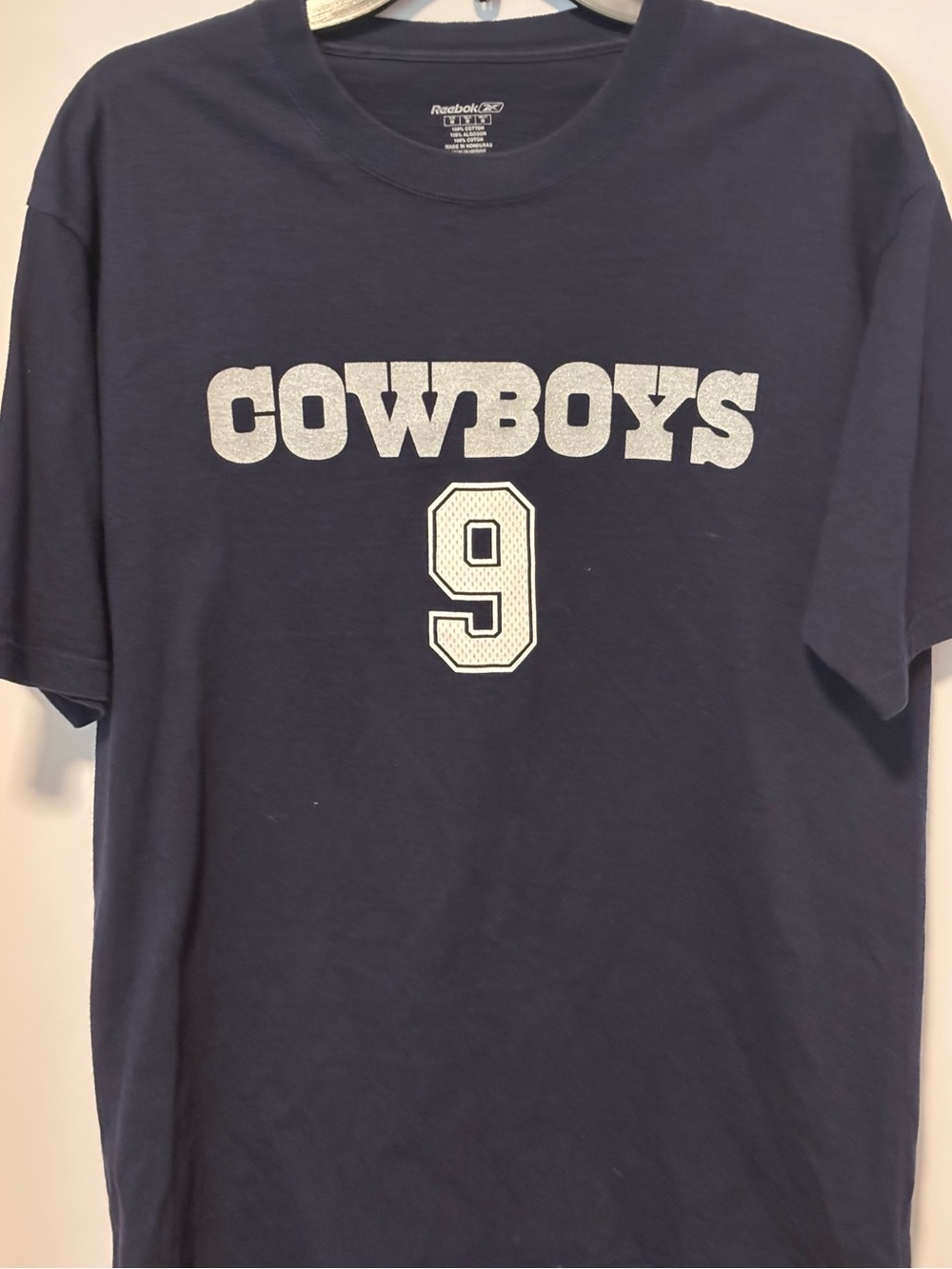 Cowboys Romo #9 t-shirt Reebok size M